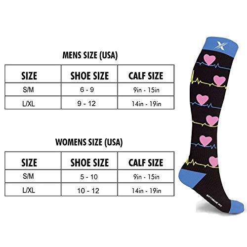 Compression Socks - Knee High For Running, Athletics, Travel - 3 Pair #TOP1
