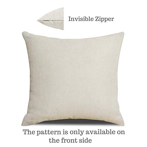 Nydecor Deer Throw Pillow Covers Deer Pillow Cases Decorative Animal Pillowcase Cotton Linen Cushion Cover For Couch Bed Sofa 18X18 Set Of 4 #TOP6