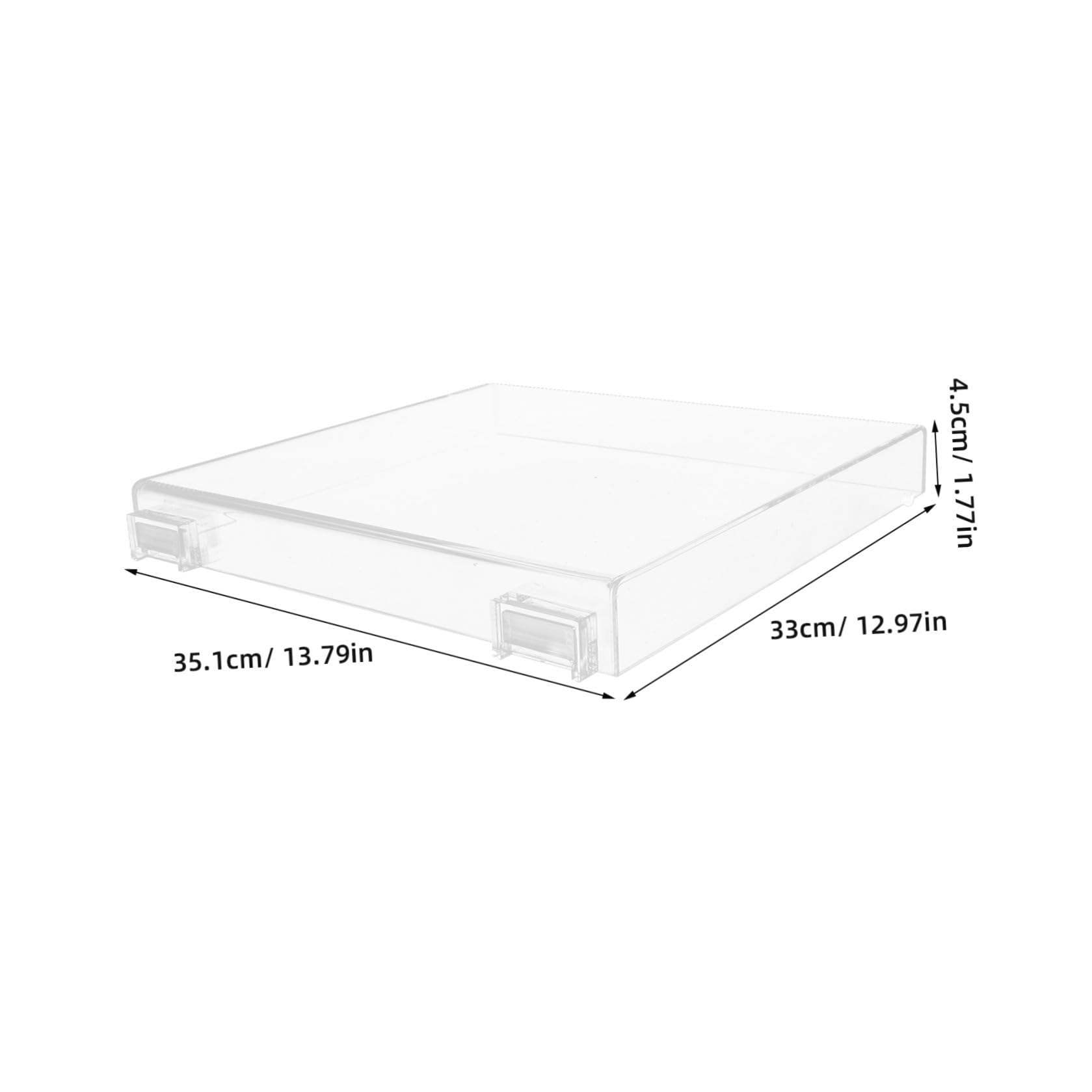 MAGICLULU Copertura Antipolvere Giradischi Trasparente in Acrilico Rimovibile per Giradischi Protezione Durevole per Dischi in Vinile e Attrezzatura Audio