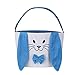 Clicitina Osterohrkörbchen Baumwollhasen Tragetaschen Taschen Osterhasen Stoffhäschen Haushalt & Organisatoren Organizer Für Die Aufbewahrung Von Decken (Blue, One Size)