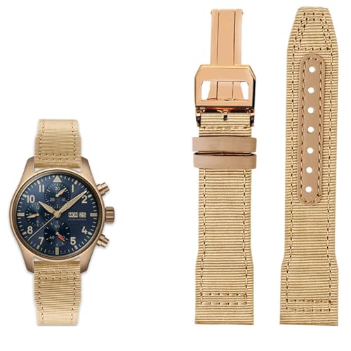 Bracelet montre nylon canvas noir 22 mm style Le Petit Prince