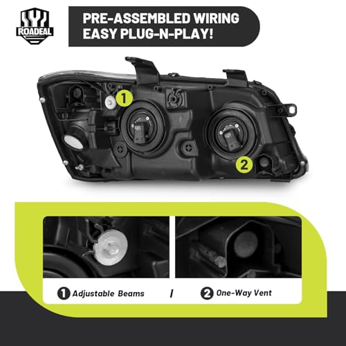 ROADEAL Headlights for 2004-2006 Toyota Highlander, Sport Utility by ROADEAL - Used condition - Image 4