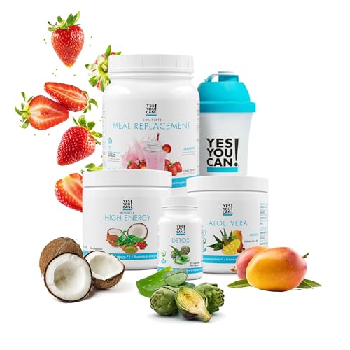 Yes You Can! Detox Plus Kit (Meal Replacement Strawberry, Aloe