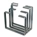 Produktbild Bankbeine im Industriedesign, Metallstahl, Bänke, Couchtisch, Beistelltisch BL003, 2er Set