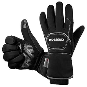 Gants Thermiques Imperméables et Coupe-Vent – Gants Chauds Tactile Thinsulate d’hiver 3M – pour Le Cyclisme, la Course à Pied et Les Sports en Plein Air – pour Femmes et Hommes