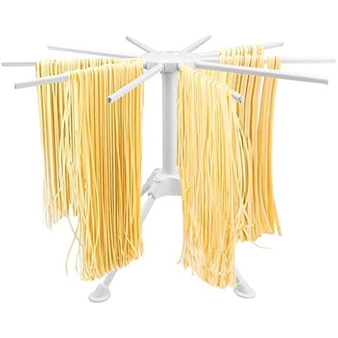 KUPINK Pasta Dryer Collapsible Pasta Maker Drying Rack Safe-Food Grade ABS Plastic (White) Cover