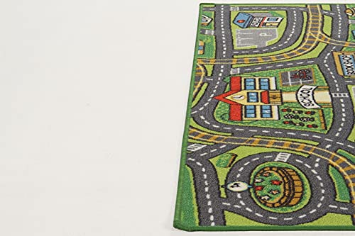 Alfombra Tom & Jerry tráfico y ciudad de 190 x 133 cm con diseño vial 5