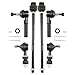 Torchbeam 8Pcs Front Lower Control Arms, Suspension Kit with Ball Joint Tie Rods Sway Bar for Sentra 2001 Excludes SE Models, Sentra 2002-2006 Excludes SE-R Models, K620359 K620358 K9543