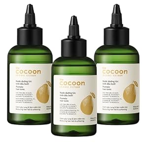 Cocoon Pomelo Oil Hair Tonic. 100% Vegan Scalp Serum Treatment for Thinning, Damaged & Breakage Hair | Soften, Reduce Hair Loss & Promote Hair Growth | 4.73 fl oz | (4.73 fl oz each) (3 boxes)