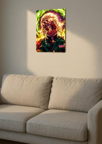 Image of NIJUKA Anime Printed Metal sheet Poster For Home And Room Decoration | For Anime Art Fans Boys And Girls (Tengen Uzui hasira)