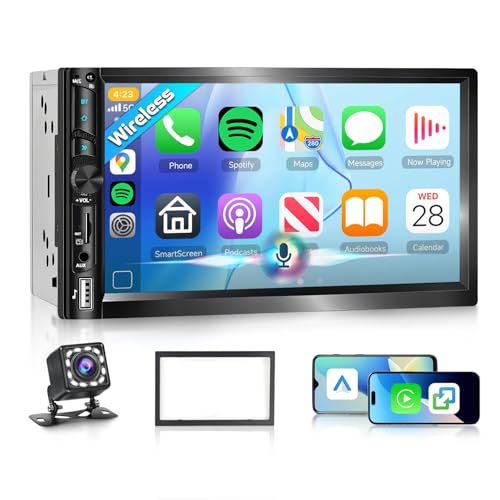 Radio doble din inalámbrico con pantalla táctil 7 pulg. miniatura 1