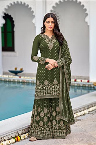 Heni Fashion Indian/Pakisatni Party/Wedding Wear Readymade Sharara Salwar Kameez/Salwar Suit for Women