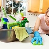 TOPZEA 2 Pack Cleaning Supplies Caddy, Plastic Large Cleaning Supply Storage Bucket with Handle, Portable Shower Tote Caddy Household Tools Organizer Baskets for Bathroom, Kitchen Under Sink - Image 6