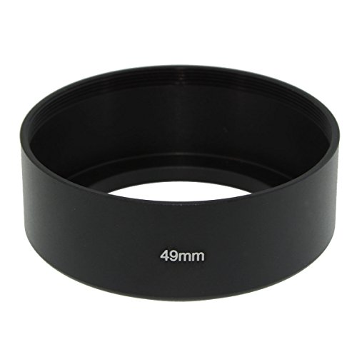 Sioti 49Mm Lens Hood, Matte Treatment Inside, Aluminum Material, Compatible With All Camera Lens S/C/N/F/O/P Etc.(49Mm) #TOP1