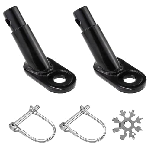 2 Stück Fahrradanhänger Kupplung mit Sicherungsstift Anhängerkupplung Fahrrad Anhänger Adapter Hundeanhänger Lastenanhänger Kinderanhänger Kupplung Universal für Kinderfahrrad Kinderwagen Hundewagen