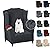 MAXIJIN Newest Jacquard Wingback Chair Covers 1-Piece Stretch Wing Chair Covers Soft Thick Wingback Armchair Slipcover Chair Furniture Protector Cover Washable (Wing Chair, Dark Gray)