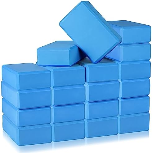 Honoson 20 Pcs Yoga Blocks Bulk 9''x6''x3'' High Density EVA Foam...