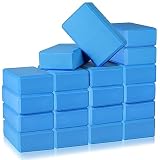 Honoson 20 Pcs Yoga Blocks Bulk 9''x6''x3'' High Density EVA Foam Blocks for Exercise Pilates Meditation, Lightweight Non-slip Surface, Improve Strength Balance Flexibility(Dark Blue)