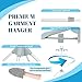 CINPIUK Garment Steamer Rack & Garment Ironing Glove for Steaming Clothes, Adjustable StandingGarment Hanger Handled Mini Ironing Board, Hanging Steamer Ironing Accessories for Clothes, Grey