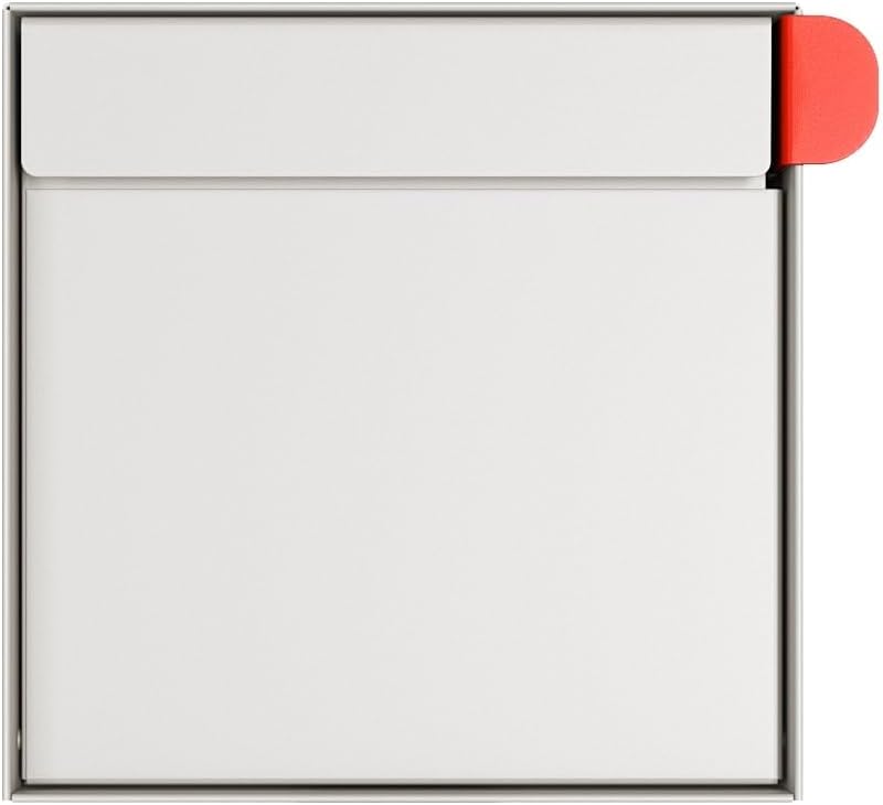 Modern White Mailbox (Without Post) - Town Square by Bravios