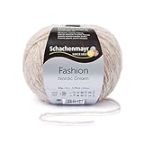 Nadelstärke: 5-6 mm, Lauflänge: 150m/50g, Maschenprobe (10x10 cm): 15M x 26R, durchschnittlicher Verbrauch: Pullover = 300g