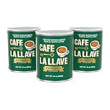 Cafe La Llave Espresso Dark Roast Coffee (3 x 10 oz Cans)