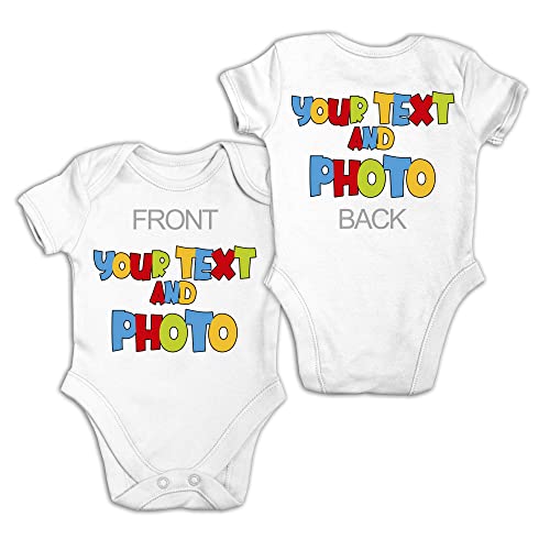 lepni.me bodys personalizados bebe 0-3 Meses Blanco