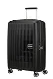American Tourister Aerostep - Spinner M, Funda Ampliable, 67 cm, 66,5/72,5 L, Negra (Negra)