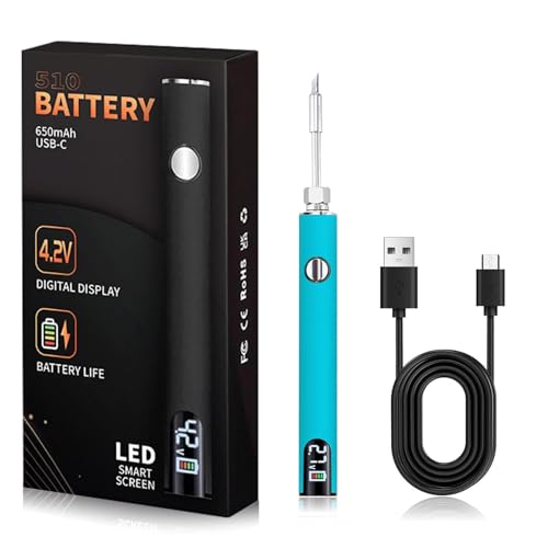 510 Thread Battery Cart Pen,650mAh Soldering Iron Kit with LED