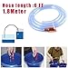 Gas Siphon Hose Pump, Shaker Siphon for Gasoline Fuel Water Transfer, Safety Multi-Purpose Self-Suction Hose 6ft Premium Hose 3/4
