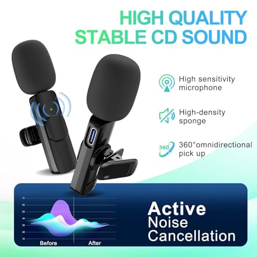 Image of New K9 Mic Wireless Micophone Dual Mic | Plug & Play with Type-C Noise Cancelling Fur for Video Recording, Vlogging, Interview, Reels, Live Streaming, Compatible with All Smartphones