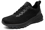 frysen Sneaker Laufschuhe Damen Herren Running Tennis Jogging Fitness Freizeit Turnschuhe Leichtgewichts Atmungsaktiv Sportschuhe Black 45