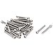 0.5mm Pitch M3x25mm Stainless Steel Hex Socket Head Cap Screws 30 Pcs