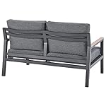 Garten Lounge Set Delia Aluminium Schwarz