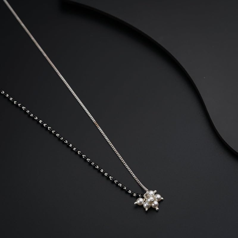 Image of House Of Aadyaa Handmade Silver Mangalsutra for Women | Made in 92.5 Silver | Silver Gifts for Women