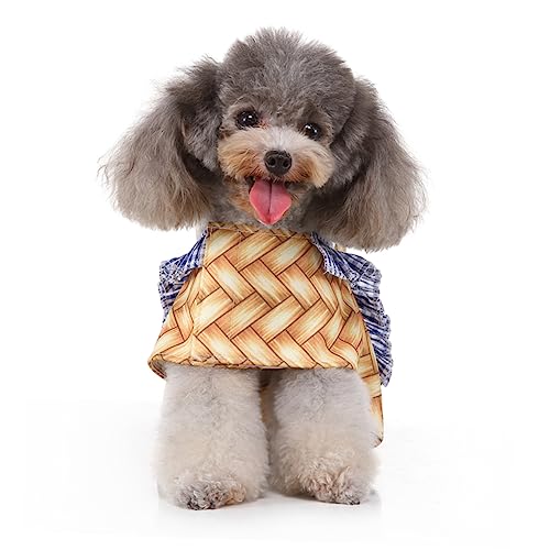 Disfraz para perro diseño cesta divertido talla pequeña miniatura 5