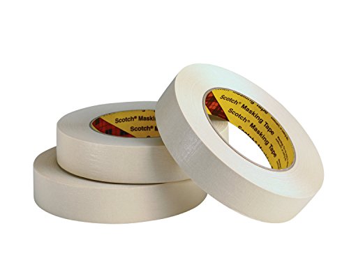 Image of 3M 17378 Paint Masking Tape 231 /231A, 1 inch x 60 yd. 7.6 mil, Rubber, Tan