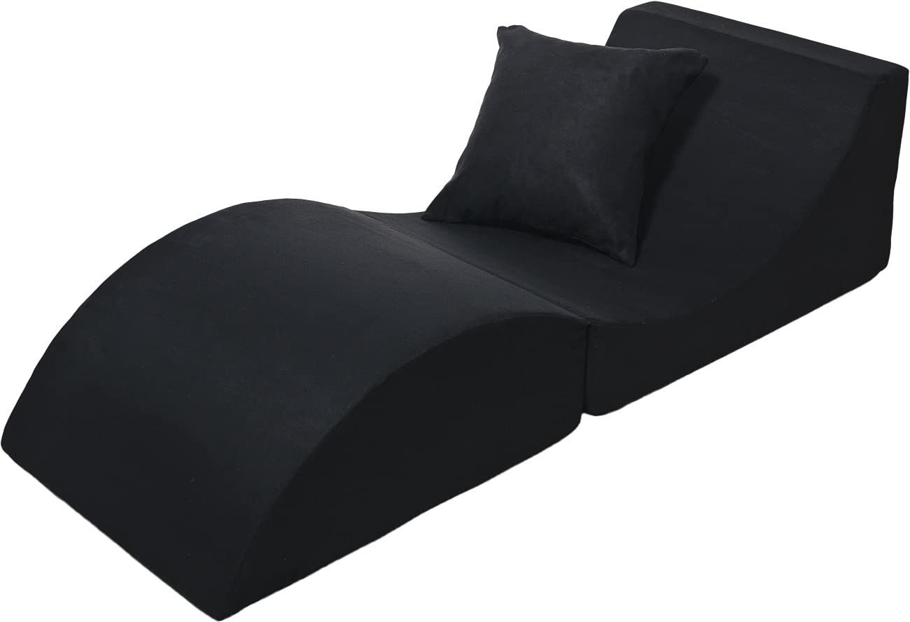 Velinda Sofá Plegable, cómodo, Relajante, 3 en 1, Puff, Mesa