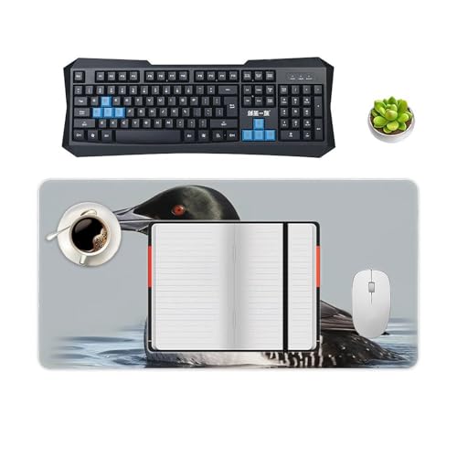 Loon Nature Bird Desk Pad grande con base antideslizante miniatura 4