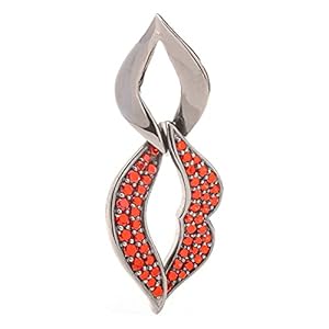 Folli Follie 3P9B113R Pendentif en argent sterling pour femme Gris 4 cm