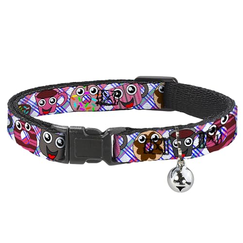 Collar de gato breakaway estilo cartoon para que tu mascota juegue segura en el jardín 2