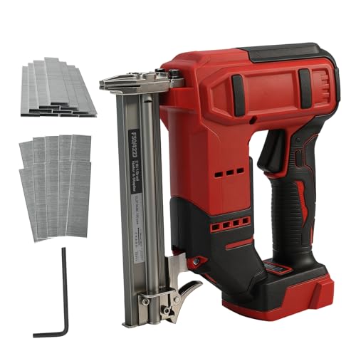 Clavadora inalámbrica para batería Milwaukee M18 de 18 V, pistola de clavos inalámbrica 2 en 1 con 1000 clavos y 1000 grapas, pistola de clavos sin escobillas de 18 GA para mejoras del hogar y