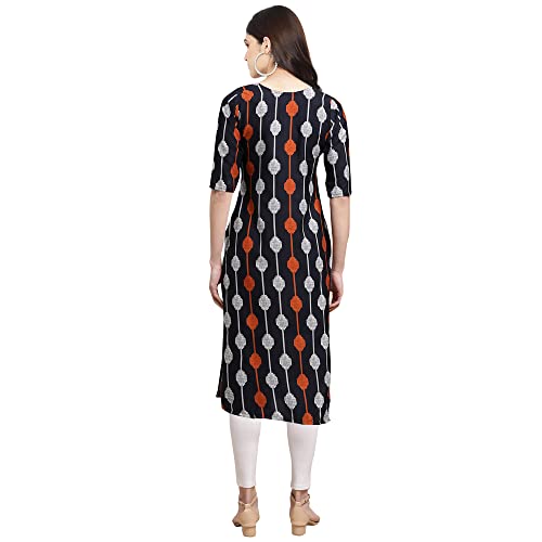 Image of Pinkmint Women's Crepe Digital Print Straight Kurta