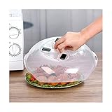 Microwave Plate Cover with Magnetic Hover Function | Microwave Cover for Food | Magnetic Microwave Splatter Guard Lid - 11.5 Inches & BPA-Free (Black)