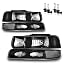 Black With High & Low Beam Bulbs