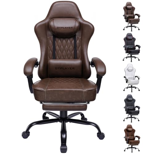 GTPLAYER Gaming Stuhl, Bürostuhl, Ergonomischer PC Stuhl, Höhenverstellbarer Dre