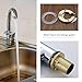 Create idea 2 Sets Faucet Fixing Nuts Kit Single Hole Faucet Fixing Parts Brass Lock Nuts Mounting Screw Kit Fitting Accessories for Kitchen Bathroom