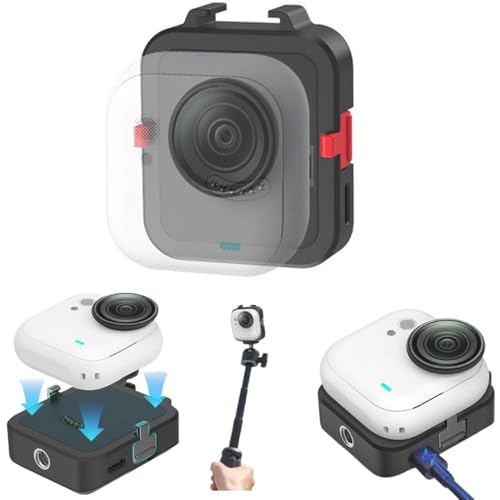 Insta360 Go Ultra Ή [dx[X C [dhbN 450mAh Ԃ̉ f[^]T|[g,CRlN^/1/4lW t (Black/450mAh[dhbN)