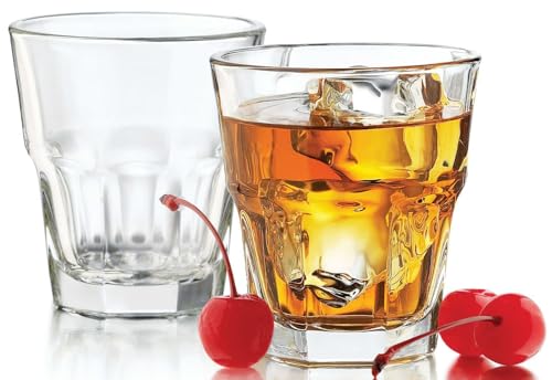 Image of bellemax 300 ML Premium Clear Glass Tumbler | Heavy Base Juice Glasses for Water, Soft Drinks, Cocktails, Mocktails & Cold Beverages | Durable Drinking Glass Set for Home, Kitchen(Set of 6)