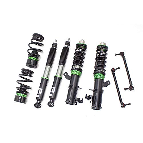R9-HS2-099 compatible with Honda Fit (GD) 2006-08 Hyper-Street II Coilover Kit w/ 32-Way Damping Force Adjustment Lowering Kit by Rev9, 32 Damping Level Adjustment